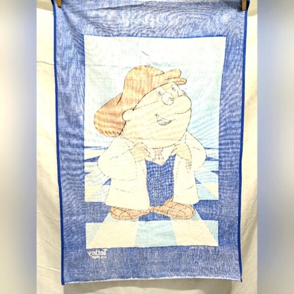 Vintage Tetley Tea Bags Kitchen Towel Gaffer Tea Folk 100% Cotton Collectable - Picture 3 of 6